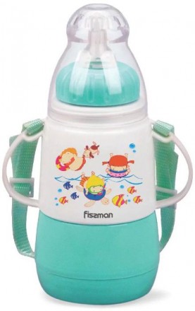Бутылочка детская для кормления Fissman Babies "Забавное купание" 150мл с ремешк. Київ. фото 1 Бутылочка детская для кормления Fissman Babies "Забавное купание" 150мл с ремешк. Київ. фото 1