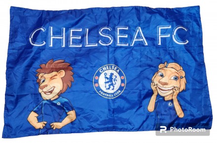 Футбольный флаг FC Chelsea, размер 90х60см. . фото 3