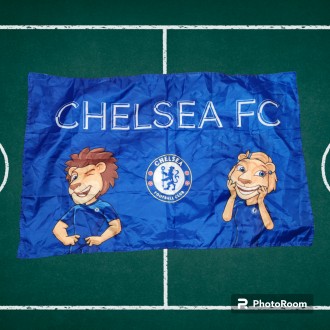 Футбольный флаг FC Chelsea, размер 90х60см. . фото 2