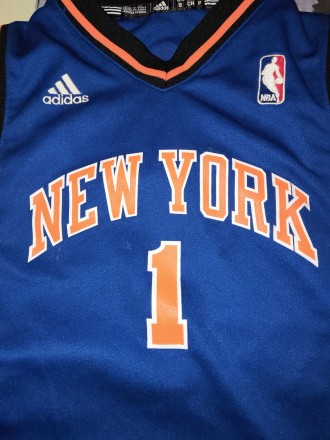 Детская, баскетбольная майка Adidas NBA New Yirk Knicks, Stoudmire, на рост, при. . фото 6