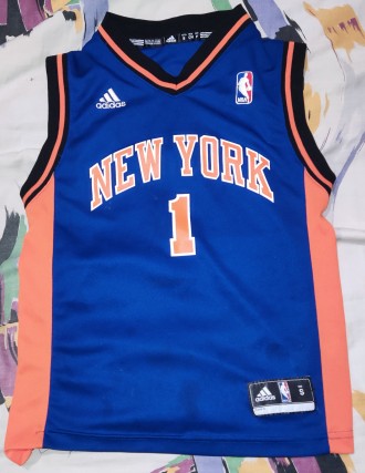 Детская, баскетбольная майка Adidas NBA New Yirk Knicks, Stoudmire, на рост, при. . фото 4