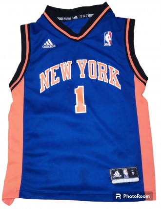 Детская, баскетбольная майка Adidas NBA New Yirk Knicks, Stoudmire, на рост, при. . фото 3