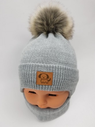 
 
В'язані дитячі шапки з помпоном 
- милий дизайн та тепло для малюка! Виробник. . фото 4