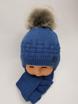 
 
Вязаные детские шапки с помпоном 
- милый дизайн и тепло для малыша! Производ. . фото 4