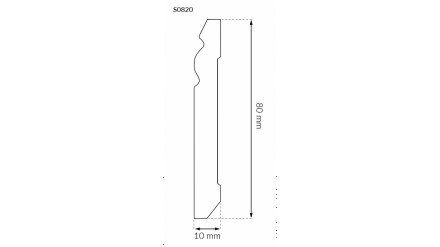 
Гнучкий плінтус для підлоги Arbiton, колекція: STIQ. Колір: білий s0820. В: 80 . . фото 5