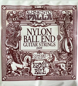 Струны Ernie Ball Nylon Ball End (Нейлоновые для Классической Гитары) с бобышкой. . фото 2