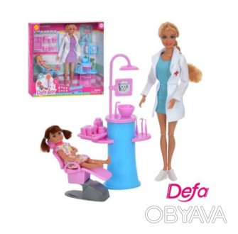 Кукла Defa врачь-стоматолог:
Это увлекательный набор, который позволяет детям по. . фото 1