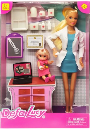 Кукла Defa доктор:
Это увлекательный набор, который позволяет детям познакомится. . фото 4
