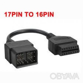 Переходник Toyota 17 pin OBD - OBD II 16 pin
Переходник позволяет подключать к а. . фото 1