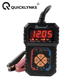 ТЕСТОР АВТОМОБИЛЬНЫХ АКБ 12V Battery Tester BA208 QUICLYNKS
12V Battery Tester B. . фото 2