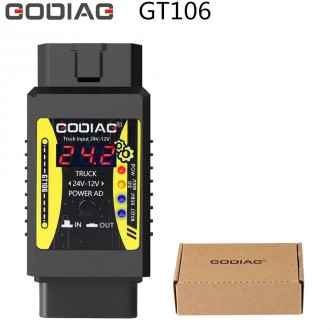 Power Supply Adapter GODIAG GT106 - адаптер преобразователь с 24V на 12V
Преобра. . фото 2