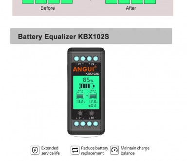 Балансир АКБ Battery Equalizer ANGUI KBX102S с индикацией
Эквалайзер батареи исп. . фото 9
