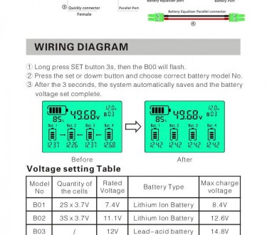 Балансир АКБ Battery Equalizer MAZAVA HX02 с индикацией
Эквалайзер батареи HX02 . . фото 10