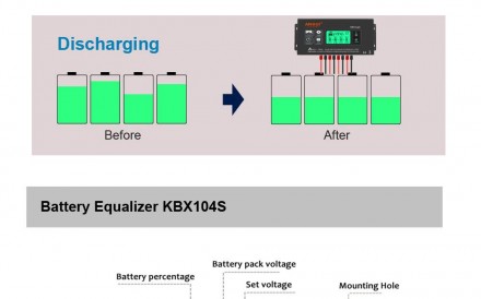Балансир АКБ Battery Equalizer ANGUI KBX104S с индикацией
Эквалайзер батареи ANG. . фото 11