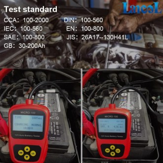 Анализатор автомобильных стартерных аккумуляторных батарей MICRO-100 для:
— тест. . фото 5