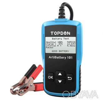 Тестер аккумуляторных батарей Topdon ArtiBattery 101
Topdon AB101 100-2000 CCA т. . фото 1