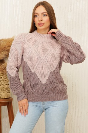 В'язаний жіночий светр.
 
Розмір універсальний 44-52.
Склад - 50% вовна 50% акри. . фото 3