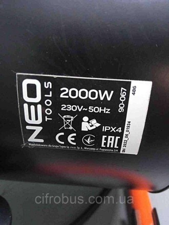 Нагреватель NEO Tools 90-067 - это переносной источник тепла, предназначенный дл. . фото 2