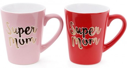 Керамическая кружка "Super Mom" - приятный подарок для самого дорого человека. О. . фото 2