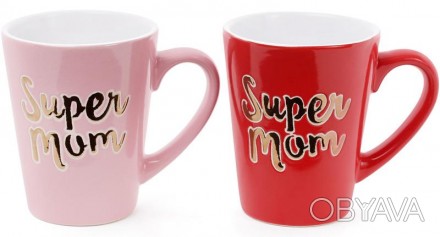Керамическая кружка "Super Mom" - приятный подарок для самого дорого человека. О. . фото 1
