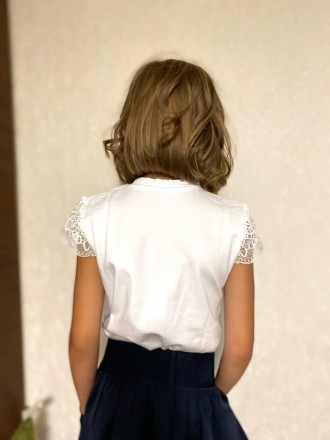 Блуза для дівчинки
	Тканина хлопок кулір Розміри:
	116
	122
	128
	134
	140
	146 . . фото 3