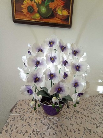 Світильник - орхідея каскадна, на 3 гілочки
Зроблена з фоамірану та ізолону.
Пра. . фото 5