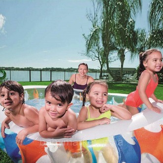  Дитячий басейн Bestway 54066 – відкритий басейн з ненадувним дном.
 Характерист. . фото 3