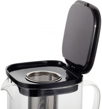 Чайник стеклянный заварочный Kamille с металлическим ситечком для заваривания ча. . фото 6