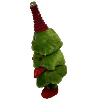 Новорічна іграшка ялинка зелена — нова музична іграшка для вашої дитини. Плюшева. . фото 3