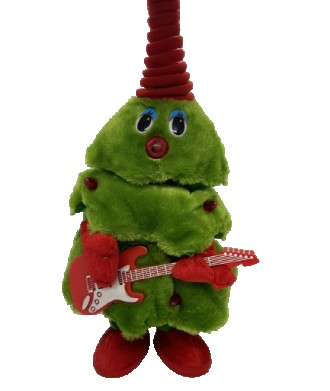 Новорічна іграшка ялинка зелена — нова музична іграшка для вашої дитини. Плюшева. . фото 5