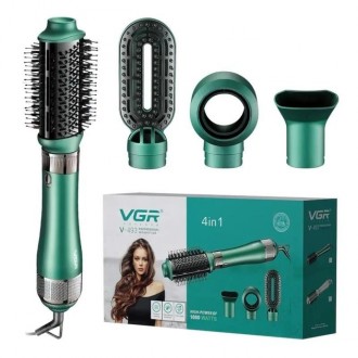Фен-щітка для волосся 4 в 1 VGR V-493
VGR професійний повітряний стайлер V-493 4. . фото 7