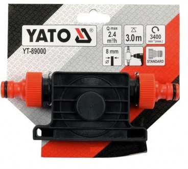 Насос YATO YT-89000 із приводом, призначений для перекачування води. Привідний в. . фото 7