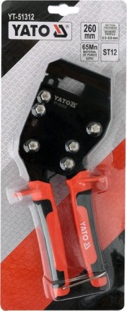 Кліщі YATO YT-51312 для швидкого з'єднання металевих профілів, які застосовуютьс. . фото 5
