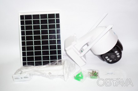 Зовнішня бездротова камера відеоспостереження TP8 на сонячній батареї з живлення. . фото 1