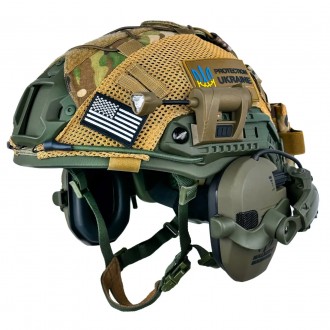 Защитный комплект Шлем FAST NIJ IIIA + наушники Walkers Razor Slim с чебурашкой . . фото 2