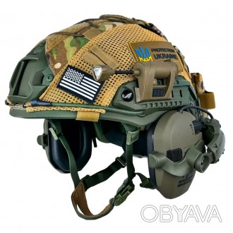 Защитный комплект Шлем FAST NIJ IIIA + наушники Walkers Razor Slim с чебурашкой . . фото 1
