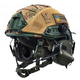 Комплект шлем Fast Team Wendy Helmet NIJ IIIA + наушники Earmor M32H MOD3 + каве. . фото 2
