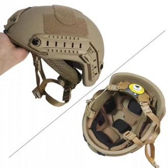 Защитный кевларовый шлем Fast Team Wendy Aholdtech F-S02 IIIA
Военный тактически. . фото 3