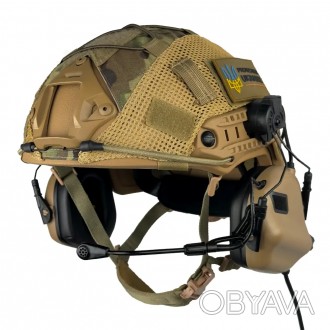 Комплект шлем Fast Team Wendy Helmet NIJ IIIA + наушники Earmor M32H MOD3 + каве. . фото 1