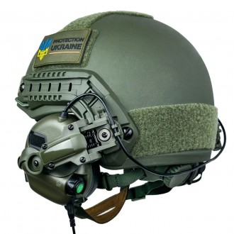 Тактический комплект шлем Fast + наушники Earmor М31 + крепление Чебурашка
Вмест. . фото 9