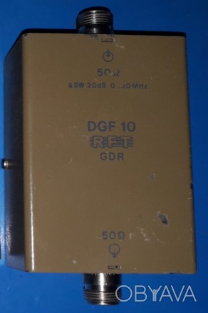 Атенюатор DGF 10 служить для вимірювання вхідних потужностей до 5 Вт на 50 Ом за. . фото 1