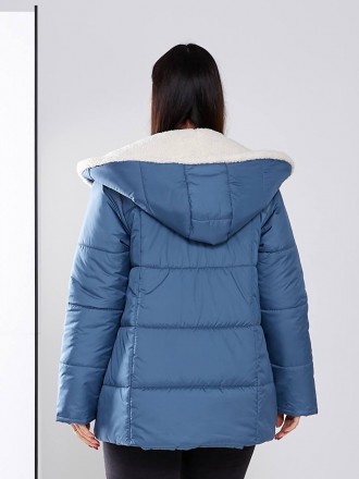 Жіноча зимова куртка 
Модель: 068
Тканина- плащівка стьобана 200 синтепоном, кап. . фото 6