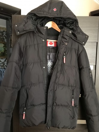 Новая тёплая куртка зима с капюшоном размер 46-48 верх плащёвки плотная качестве. . фото 3