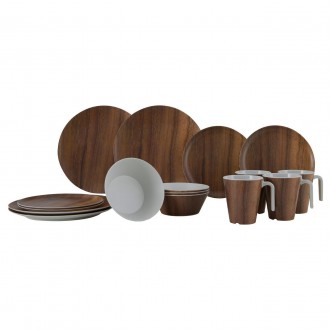 Gimex Tableware Nature 16 Pieces 4 Person Wood це комплект столового посуду з ко. . фото 2