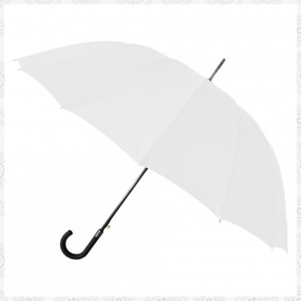 Парасоль-тростина Semi Line White - це стильний аксесуар, який захистить від дощ. . фото 2