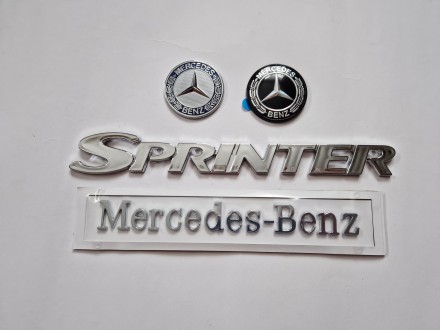 Шильдики на багажник Mercedes-Benz та Sprinter 
Матеріал:ABS
Кріпляться на лип. . фото 2