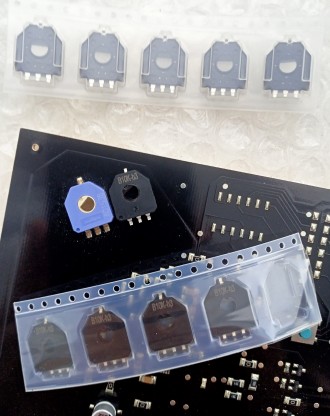 SMD резистор специфічної компоновки. Опір 10кОм. Широко використовується в плата. . фото 4