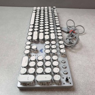 AULA F2088 Механічна ігрова клавіатура в стилі машинки для письма, синій перемик. . фото 3