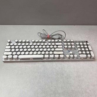 AULA F2088 Механічна ігрова клавіатура в стилі машинки для письма, синій перемик. . фото 2