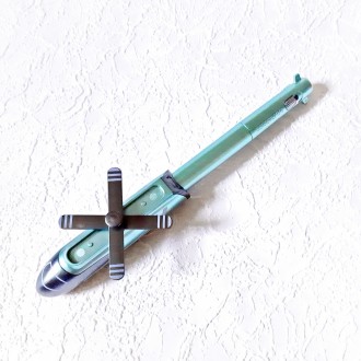 Ручка 3в1 гелева ГЕЛІКОПТЕР Зелений з ліхтариком синя паста 0.5мм арт.A-21-2
Від. . фото 3